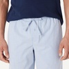 image:imageAmazon Essentials Mens Cotton Stretch Poplin Pant with Cotton Jersey TShirt Pajama SetNavyThin Stripe