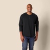 image:imageAmazon Essentials Mens LongSleeve Henley ShirtBlack