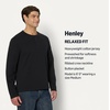 image:imageAmazon Essentials Mens LongSleeve Henley ShirtBlack