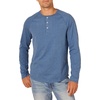 image:imageAmazon Essentials Mens LongSleeve Henley ShirtBlue Heather