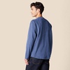 image:imageAmazon Essentials Mens LongSleeve Henley ShirtBlue Heather