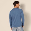 image:imageAmazon Essentials Mens LongSleeve Henley ShirtBlue Heather