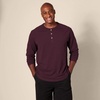 image:imageAmazon Essentials Mens LongSleeve Henley ShirtBurgundy