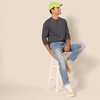 image:imageAmazon Essentials Mens LongSleeve Henley ShirtCharcoal Heather