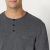 image:imageAmazon Essentials Mens LongSleeve Henley ShirtCharcoal Heather