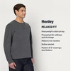 image:imageAmazon Essentials Mens LongSleeve Henley ShirtCharcoal Heather