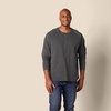 image:imageAmazon Essentials Mens LongSleeve Henley ShirtCharcoal Heather