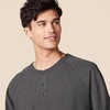 image:imageAmazon Essentials Mens LongSleeve Henley ShirtCharcoal Heather