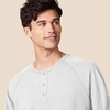 image:imageAmazon Essentials Mens LongSleeve Henley ShirtLight Grey Heather