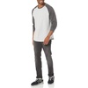image:imageAmazon Essentials Mens LongSleeve Henley ShirtLight Heather GreyCharcoal Heather