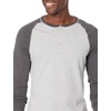 image:imageAmazon Essentials Mens LongSleeve Henley ShirtLight Heather GreyCharcoal Heather