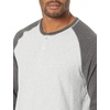 image:imageAmazon Essentials Mens LongSleeve Henley ShirtLight Heather GreyCharcoal Heather