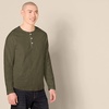 image:imageAmazon Essentials Mens LongSleeve Henley ShirtOlive Heather
