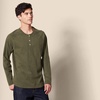 image:imageAmazon Essentials Mens LongSleeve Henley ShirtOlive Heather