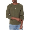 image:imageAmazon Essentials Mens LongSleeve Henley ShirtOlive Heather