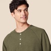 image:imageAmazon Essentials Mens LongSleeve Henley ShirtOlive Heather
