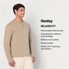 image:imageAmazon Essentials Mens LongSleeve Henley ShirtTaupe