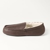 image:imageAmazon Essentials Mens Memory Foam Moccasin SlippersDark Brown Faux Leather