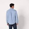 image:imageAmazon Essentials Mens RegularFit LongSleeve Denim Shirt Lightweight Cotton Chambray ButtonDownLight Indigo Wash