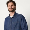 image:imageAmazon Essentials Mens RegularFit LongSleeve Denim Shirt Lightweight Cotton Chambray ButtonDownStone Medium Wash