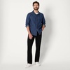 image:imageAmazon Essentials Mens RegularFit LongSleeve Denim Shirt Lightweight Cotton Chambray ButtonDownStone Medium Wash