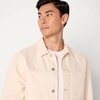 image:imageAmazon Essentials Mens Rigid Denim RelaxedFit Utility Jacket with PocketsEcru