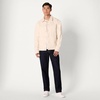 image:imageAmazon Essentials Mens Rigid Denim RelaxedFit Utility Jacket with PocketsEcru
