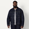 image:imageAmazon Essentials Mens Rigid Denim RelaxedFit Utility Jacket with PocketsRinse