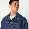image:imageAmazon Essentials Mens Rigid Denim RelaxedFit Utility Jacket with PocketsTinted Medium Blue