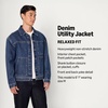 image:imageAmazon Essentials Mens Rigid Denim RelaxedFit Utility Jacket with PocketsTinted Medium Blue