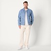 image:imageAmazon Essentials Mens Rigid Denim RelaxedFit Utility Jacket with PocketsVintage Blue