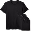image:imageAmazon Essentials Mens Slim Fit Crewneck Undershirts Pack of 6Black