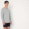 image:imageAmazon Essentials Mens Slim Fit Crewneck Undershirts Pack of 6BlackGrey Heather