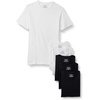 image:imageAmazon Essentials Mens Slim Fit Crewneck Undershirts Pack of 6BlackWhite