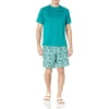 image:imageAmazon Essentials Mens Swim Board ShortTurquoise Green Tropical Leaves
