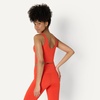 image:imageAmazon Essentials Womens Active FormFlex Buttery Soft Light Support Crop Tank with BraBright Red