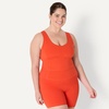 image:imageAmazon Essentials Womens Active FormFlex Buttery Soft Light Support Crop Tank with BraBright Red