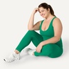 image:imageAmazon Essentials Womens Active FormFlex Buttery Soft Light Support Crop Tank with BraEmerald Green