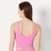image:imageAmazon Essentials Womens Active FormFlex Buttery Soft Light Support Crop Tank with BraFlamingo Pink