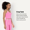 image:imageAmazon Essentials Womens Active FormFlex Buttery Soft Light Support Crop Tank with BraFlamingo PinkWhite