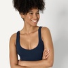 image:imageAmazon Essentials Womens Active FormFlex Buttery Soft Light Support Crop Tank with BraNavy