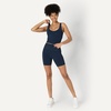 image:imageAmazon Essentials Womens Active FormFlex Buttery Soft Light Support Crop Tank with BraNavy