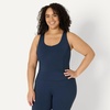image:imageAmazon Essentials Womens Active FormFlex Buttery Soft Light Support Crop Tank with BraNavy