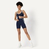 image:imageAmazon Essentials Womens Active FormFlex Buttery Soft Light Support Crop Tank with BraNavyWhite