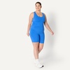 image:imageAmazon Essentials Womens Active FormFlex Buttery Soft Light Support Crop Tank with BraOcean Blue