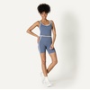 image:imageAmazon Essentials Womens Active FormFlex Buttery Soft Light Support Crop Tank with BraSlate GreyWhite