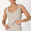 image:imageAmazon Essentials Womens Active FormFlex Buttery Soft Light Support Crop Tank with BraTaupe