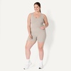 image:imageAmazon Essentials Womens Active FormFlex Buttery Soft Light Support Crop Tank with BraTaupe