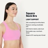image:imageAmazon Essentials Womens Active FormFlex Buttery Soft Light Support Square Neck Racerback Sports BraFlamingo Pink