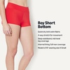 image:imageAmazon Essentials Womens Boy Short Swim Bikini Bottom with Full CoverageBright Poppy Red